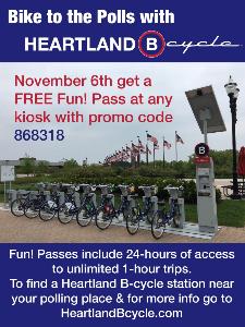Heartland B-cycle Bike to the Polls Heartland B-cycle Bike to the Polls